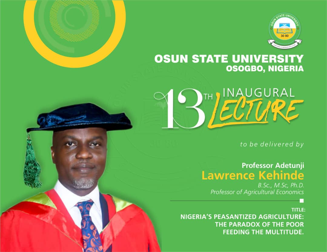 13th Inaugural Lecture